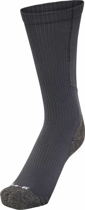 Hummel - Pro Training Socks High - Asphalt & branco