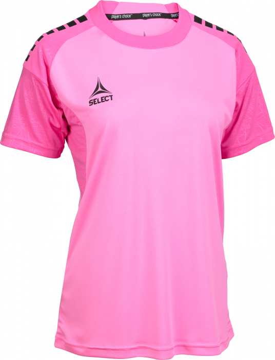 Select - Spain V25 Player Shirt S/s Women - Pink & zwart